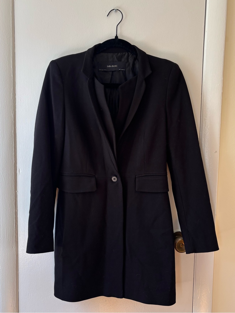 Zara Black Double Lapel Blazer
